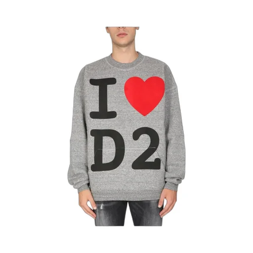 Slogo Print Crewneck Sweatshirt
