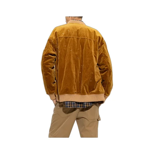Logo Embroidered Zipped Bomber Jacket