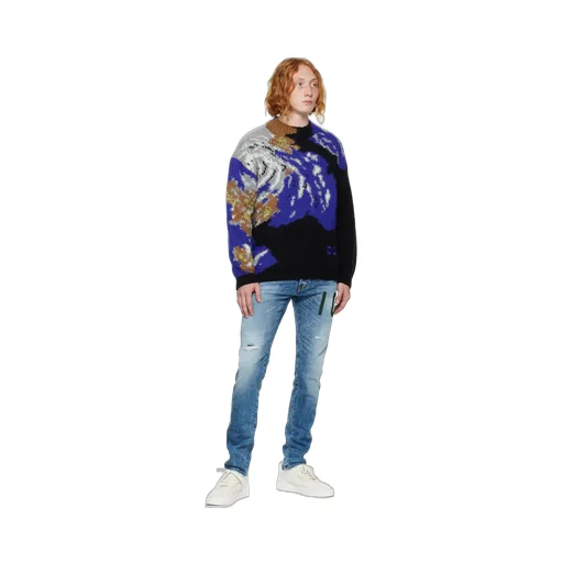 Intarsia Crew-Neck Jumper