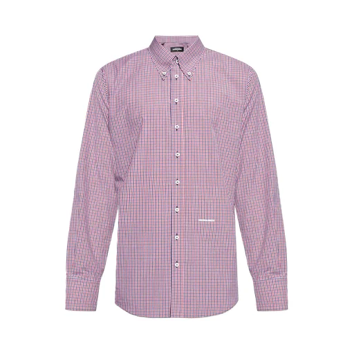 Plaid Button-Up Shirt