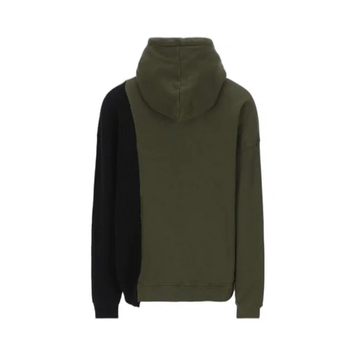 Panelled Drawstring Hoodie