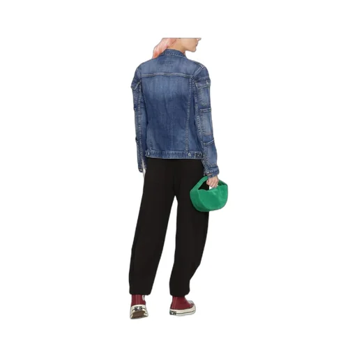 Pocket-Detailed Buttoned Denim Jacket
