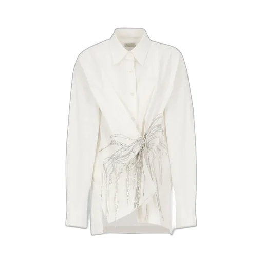 Fringe Embellished Oversized Shirt