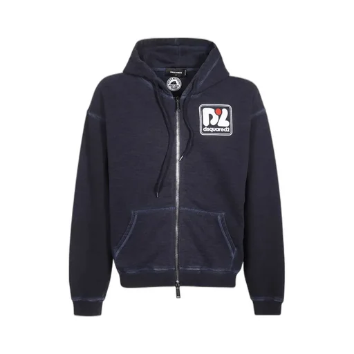 Logo-Print Zip-Up Hoodie