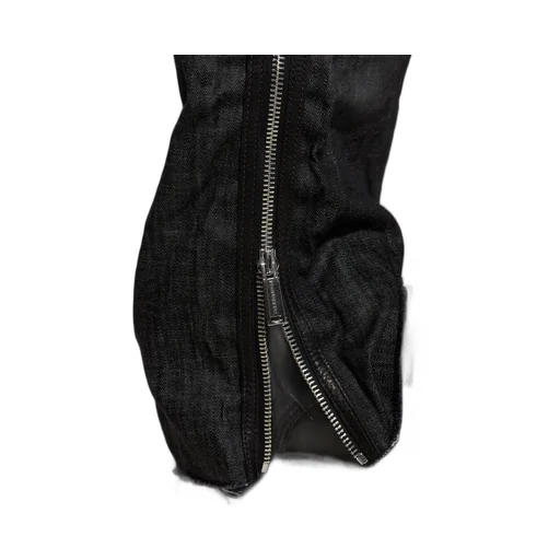 Straight-Leg Zip Detailed Jeans