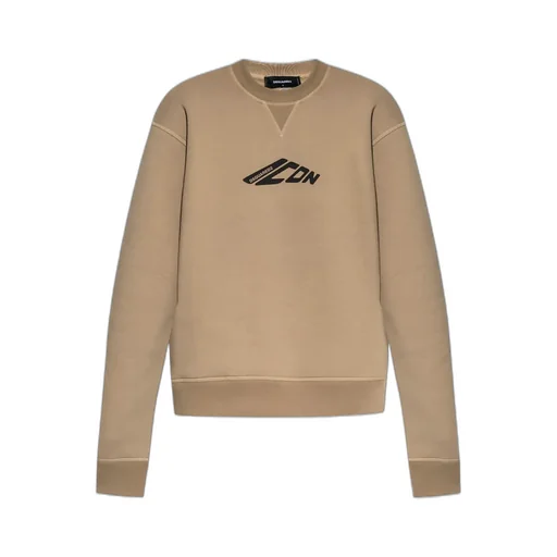 Icon Logo Printed Crewneck Sweatshirt