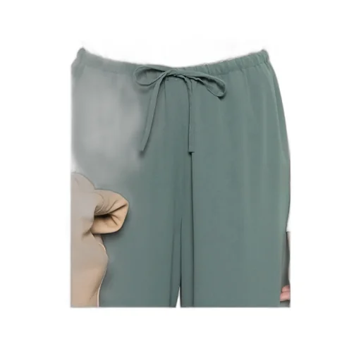 Drawstring Straight-Leg Trousers