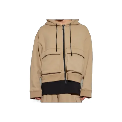 Logo Embossed Zipped Hoodie