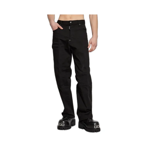 Straight-Leg Cargo Trousers