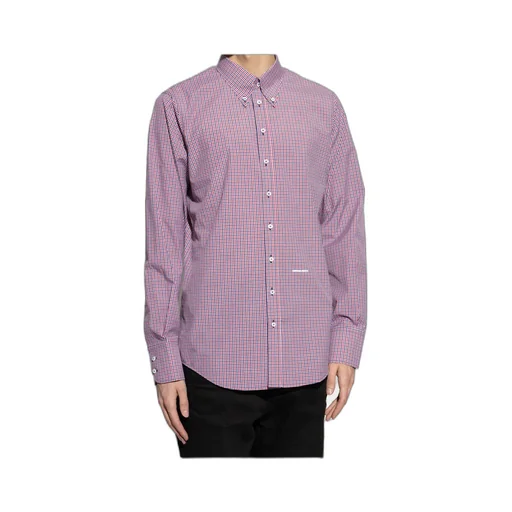 Plaid Button-Up Shirt