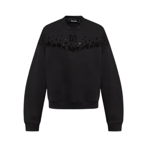 Sequin-Embellished Crewneck Sweatshirt