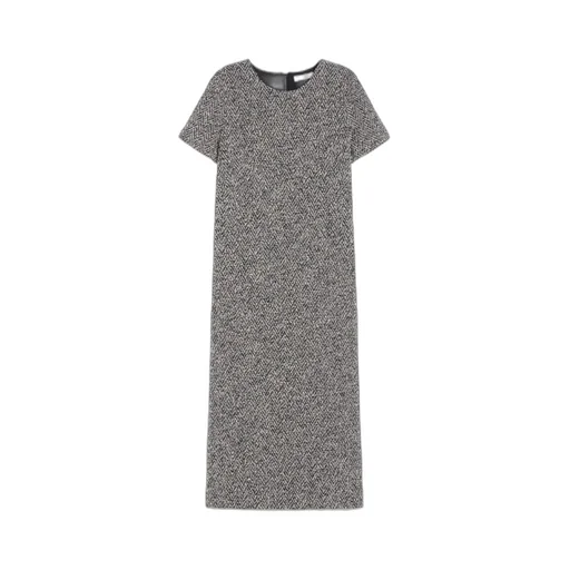 Bouclé Jersey Midi Dress