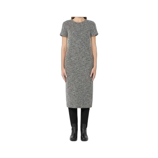 Bouclé Jersey Midi Dress