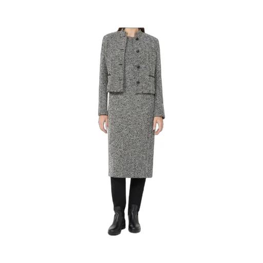 Bouclé Jersey Midi Dress