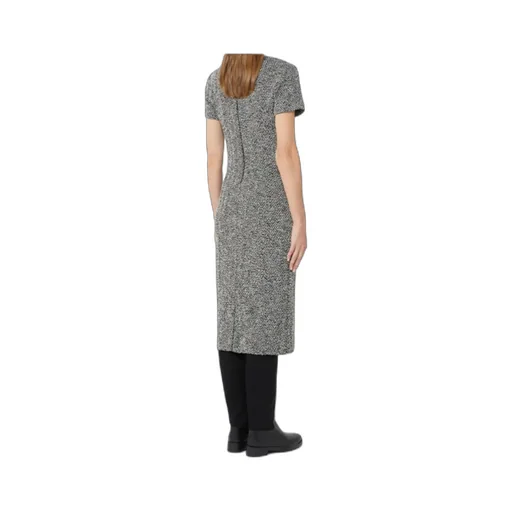 Bouclé Jersey Midi Dress