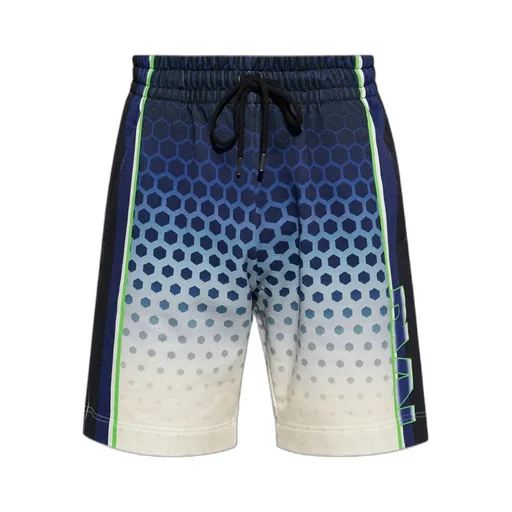 Graphic Printed Drawstring Shorts