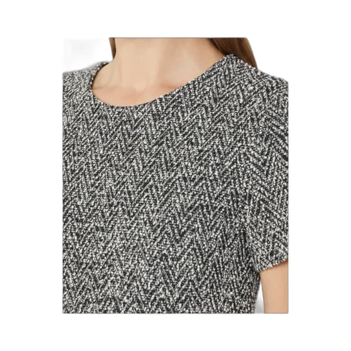 Bouclé Jersey Midi Dress