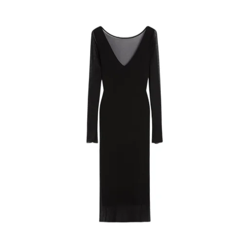 Midi Dress In Mesh Jersey