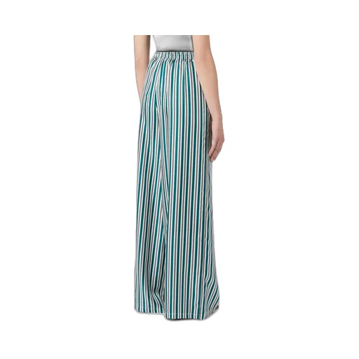 Wide-Fit Printed Silk Trousers