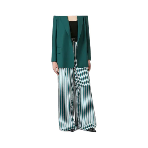 Wide-Fit Printed Silk Trousers