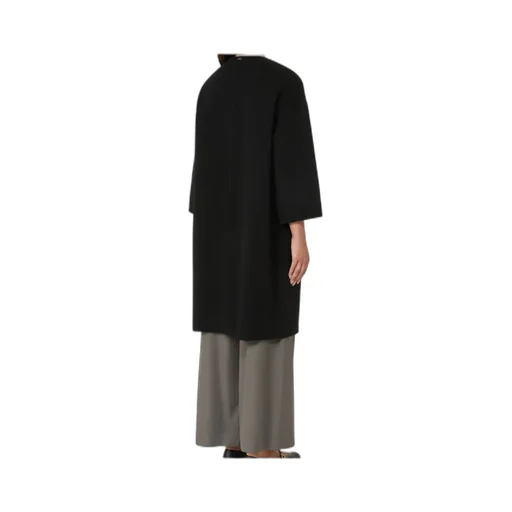 Helene Pure Wool Double-Faced Collarless Coat