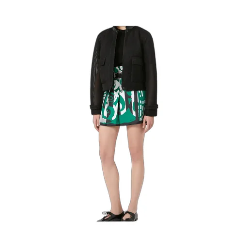 Printed Silk Mini Skirt