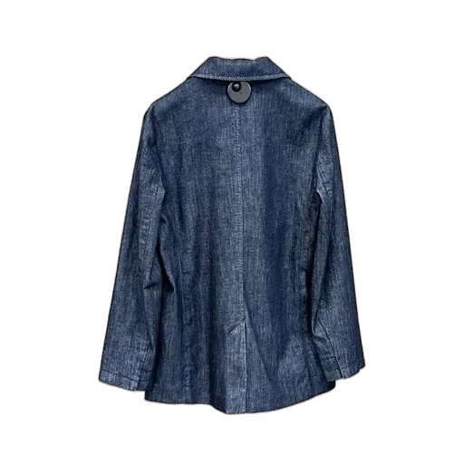 Double-Breasted Denim Blazer
