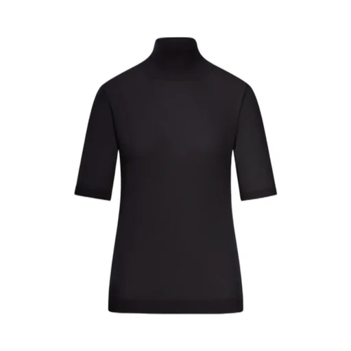 Short-Sleeved Knitted Pullover