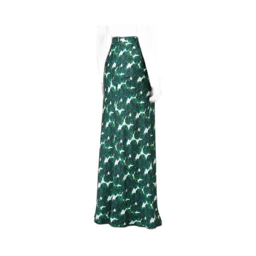 Long Printed Silk Skirt