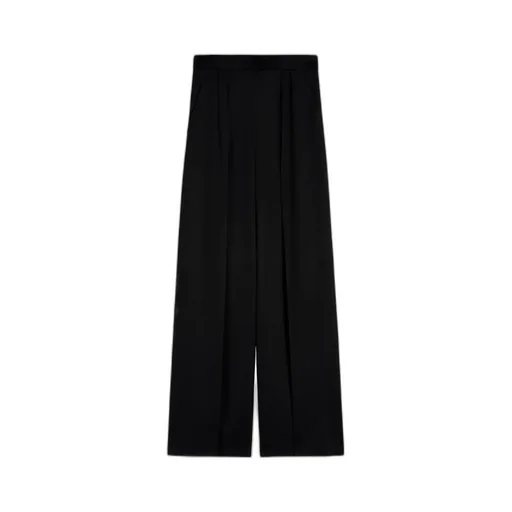 Flared Camel Trousers