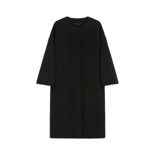 Helene Pure Wool Double-Faced Collarless Coat
