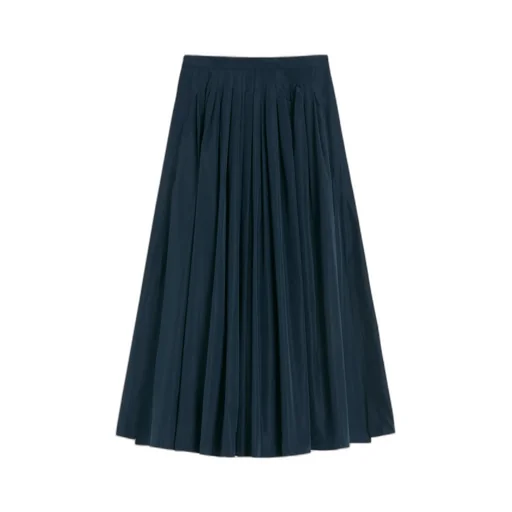 Pleated Taffeta Skirt