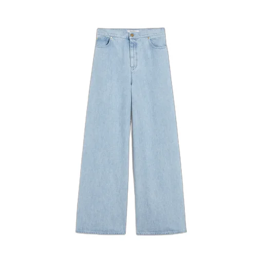 Affari Logo Patch Wide Leg Jeans