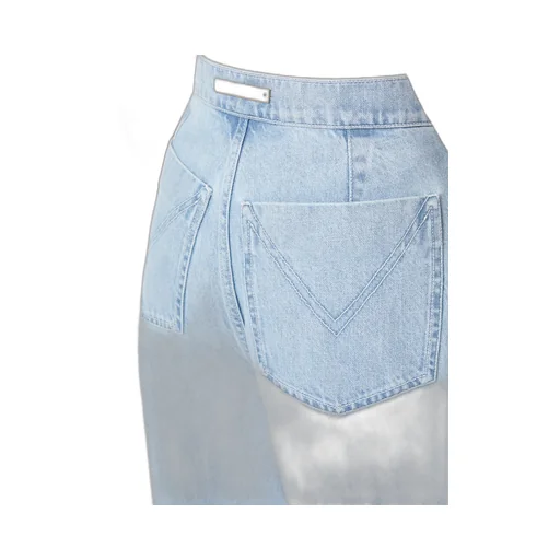 Affari Logo Patch Wide Leg Jeans