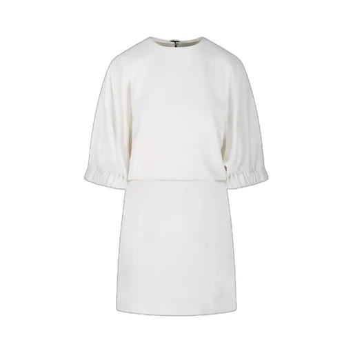 Pianoforte Rum Crewneck Bow Detailed Dress