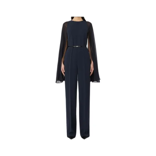 Vertice Crewneck Long-Sleeved Jumpsuit