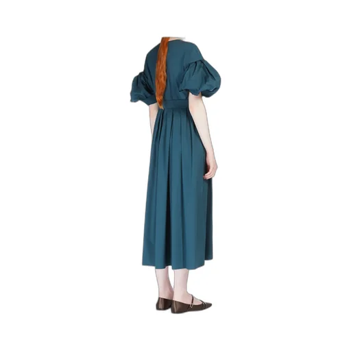 Stretch Poplin Sheath Dress