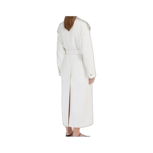Double-Breasted Wool Trench Coat