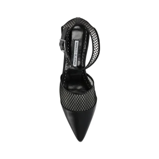 Mesh Panelled Ballerina Shoes