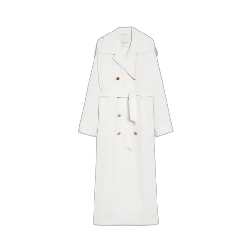 Double-Breasted Wool Trench Coat