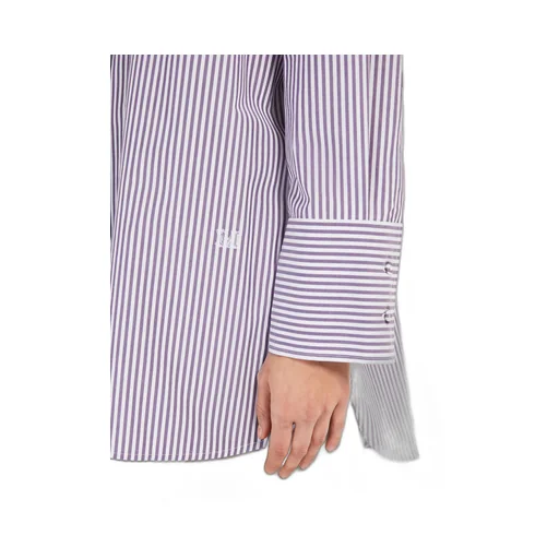 Striped Poplin Oversized Shirt