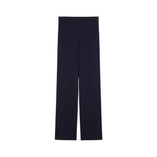Pleat Detailed Straight Leg Trousers