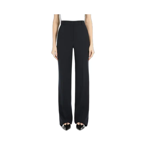 Pleat Detailed Straight Leg Trousers
