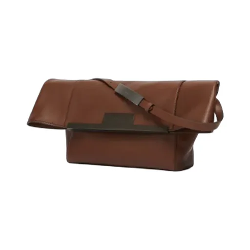 Small Natural Leather Clutch Bag
