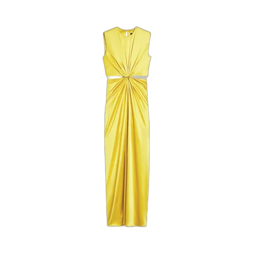 Hourglass Gathered Sleeveless Dress