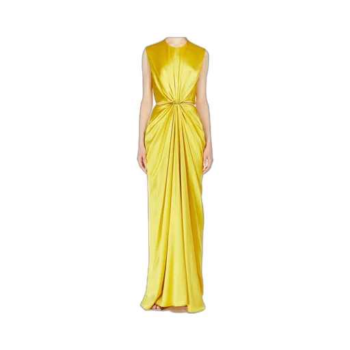 Hourglass Gathered Sleeveless Dress