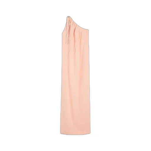 Pontida Pleated One-Shoulder Dress