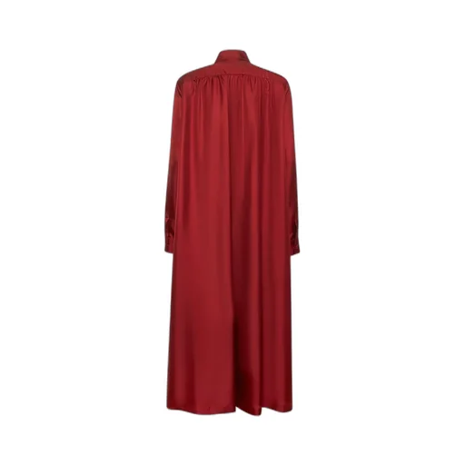 Buttoned Long-Sleeved Dress