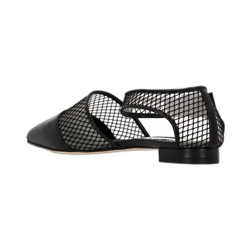 Mesh Panelled Ballerina Shoes