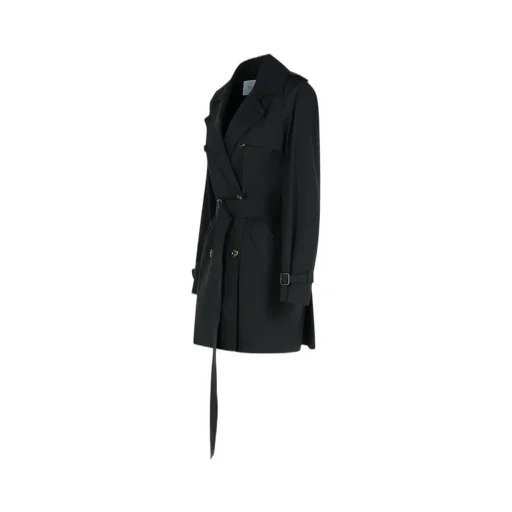 Belted Button-Up Trench Coat